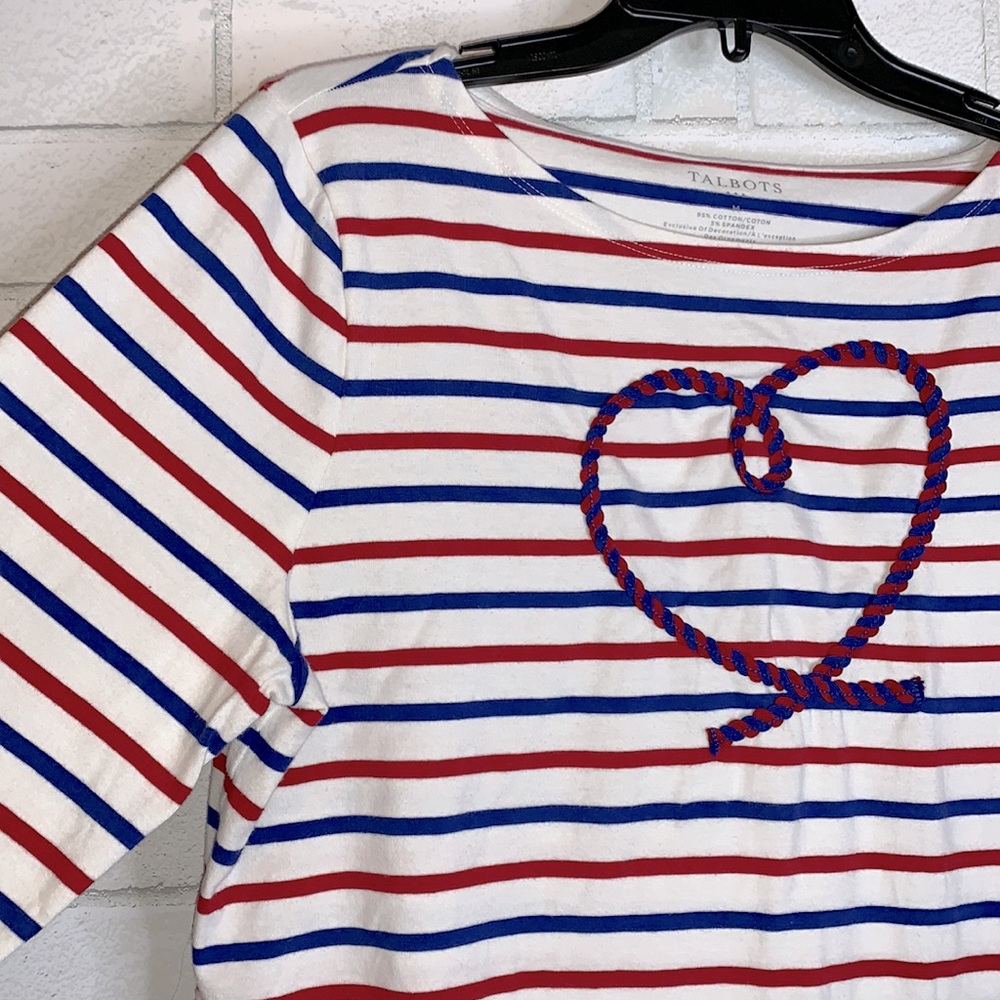 Talbots Striped Top - Picture 2 of 4